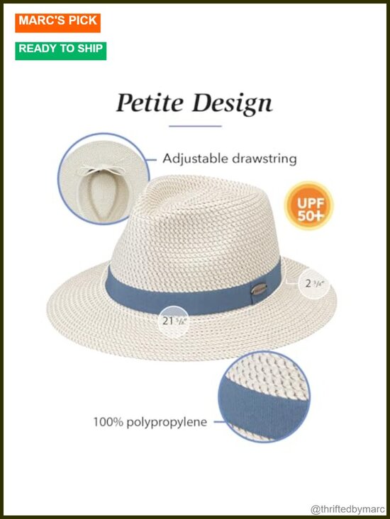UPF 50+ Fedora Sun Hat - Packable & Travel-Friendly main image 4